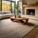 Artistic Wooden Coffee Table Curved for Modern Interior