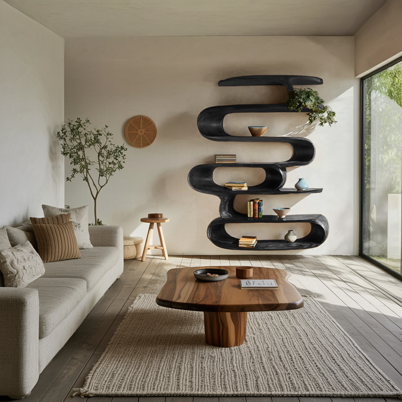 Elegant Wall - Mounted Bookshelf for Modern Home Decor - detail view 7