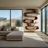 Elegant Wall - Mounted Bookshelf for Modern Home Decor