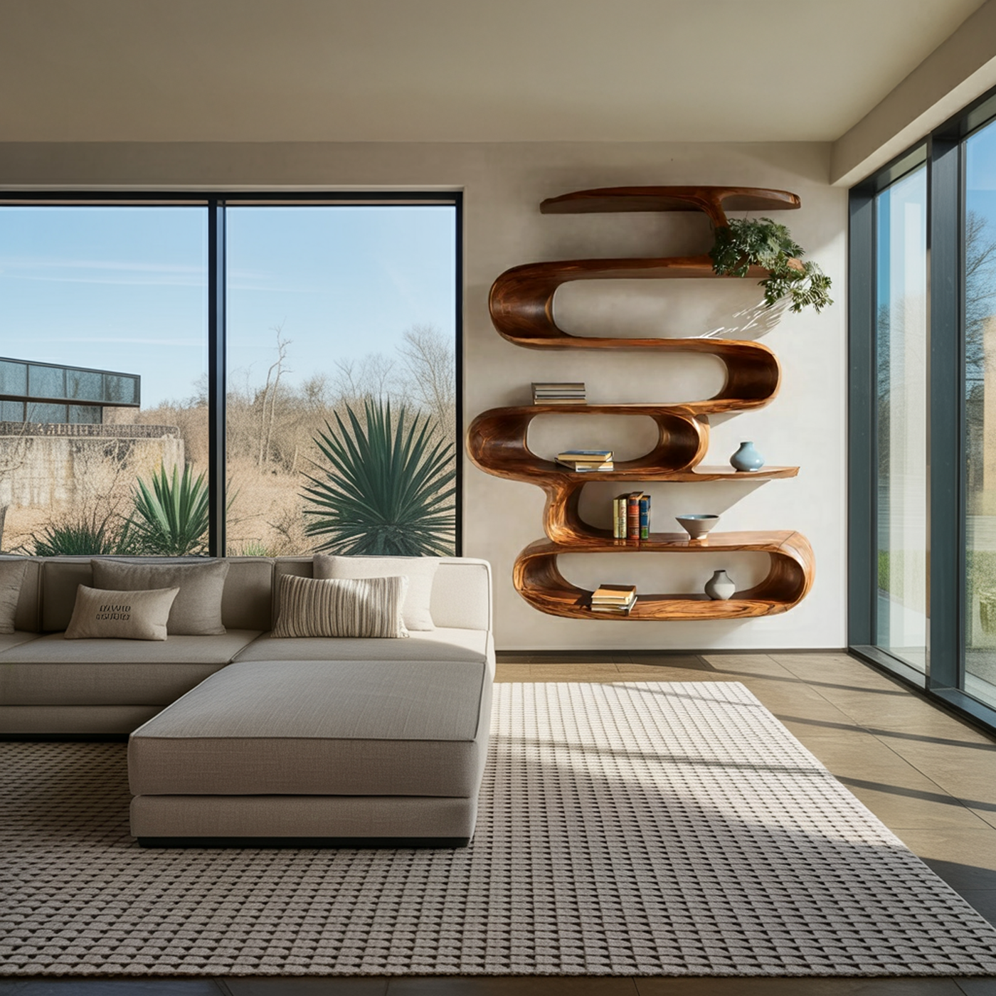 Elegant Wall - Mounted Bookshelf for Modern Home Decor - detail view 5
