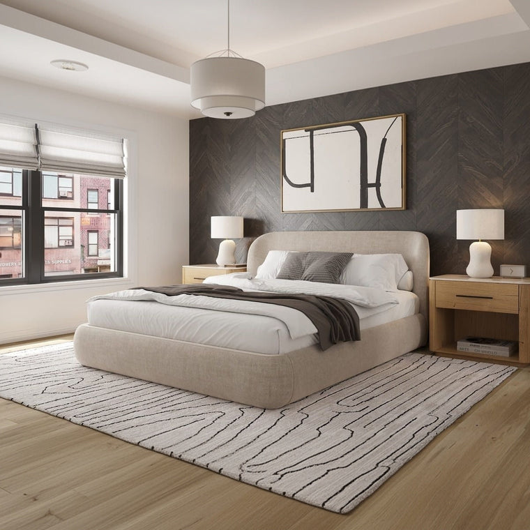 Chelsea Bed - Soft Rounded Upholstered Bed