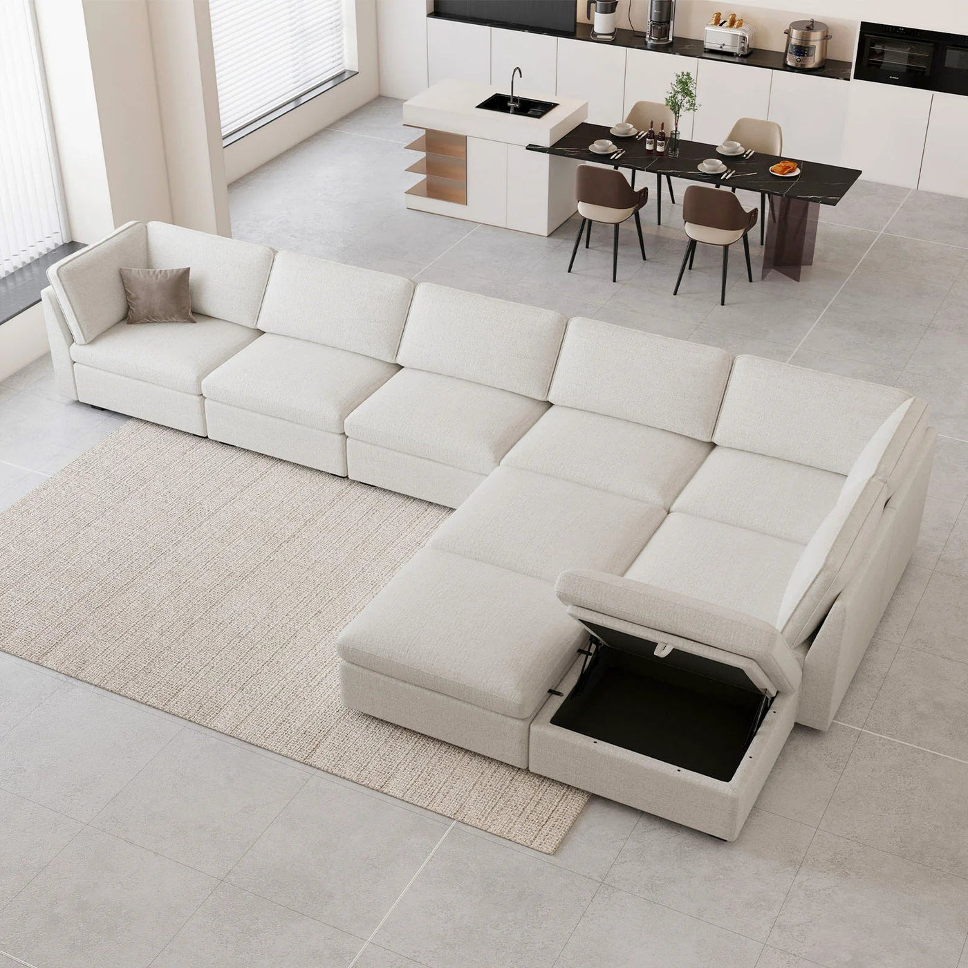 Sofinity Storage Sectional Couch - detail view 8