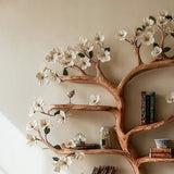 Rustic Wooden Tree Bookshelf - Handmade Bookcase for Home Decor & Book Lovers