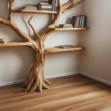 Handcrafted Tree Branch Bookshelf: Custom Wall - Mounted Floating Shelf