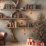 Tree Branch Bookshelf - Floating Wooden Wall Shelf Live Edge Design