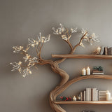 Handcrafted Tree Bookshelf - Rustic Wooden Wall - Mounted Bookcase for Home Decor