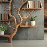 Tree Bookshelf - Handmade Driftwood Wall Mounted Bookcase