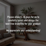Handmade Driftwood Tree Branch Wall Bookshelf