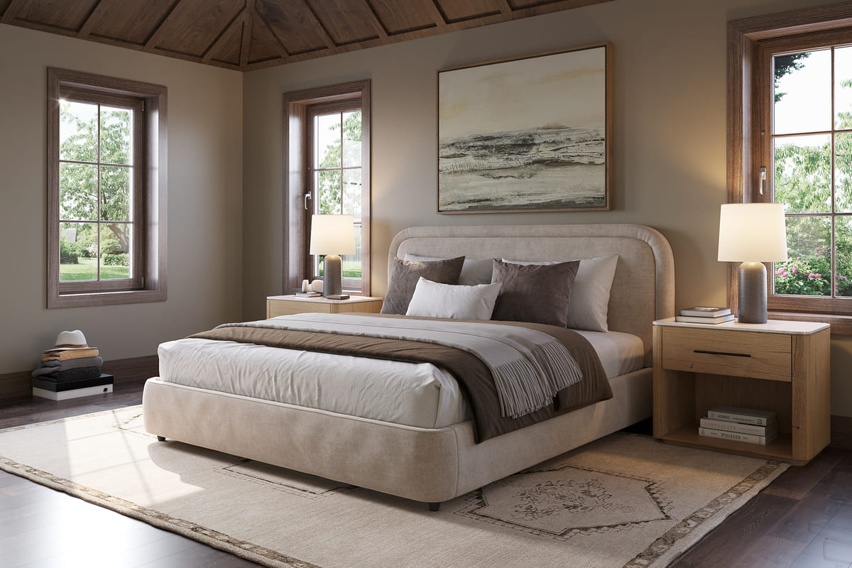 Ivery Bed - Round Headboard - detail view 4