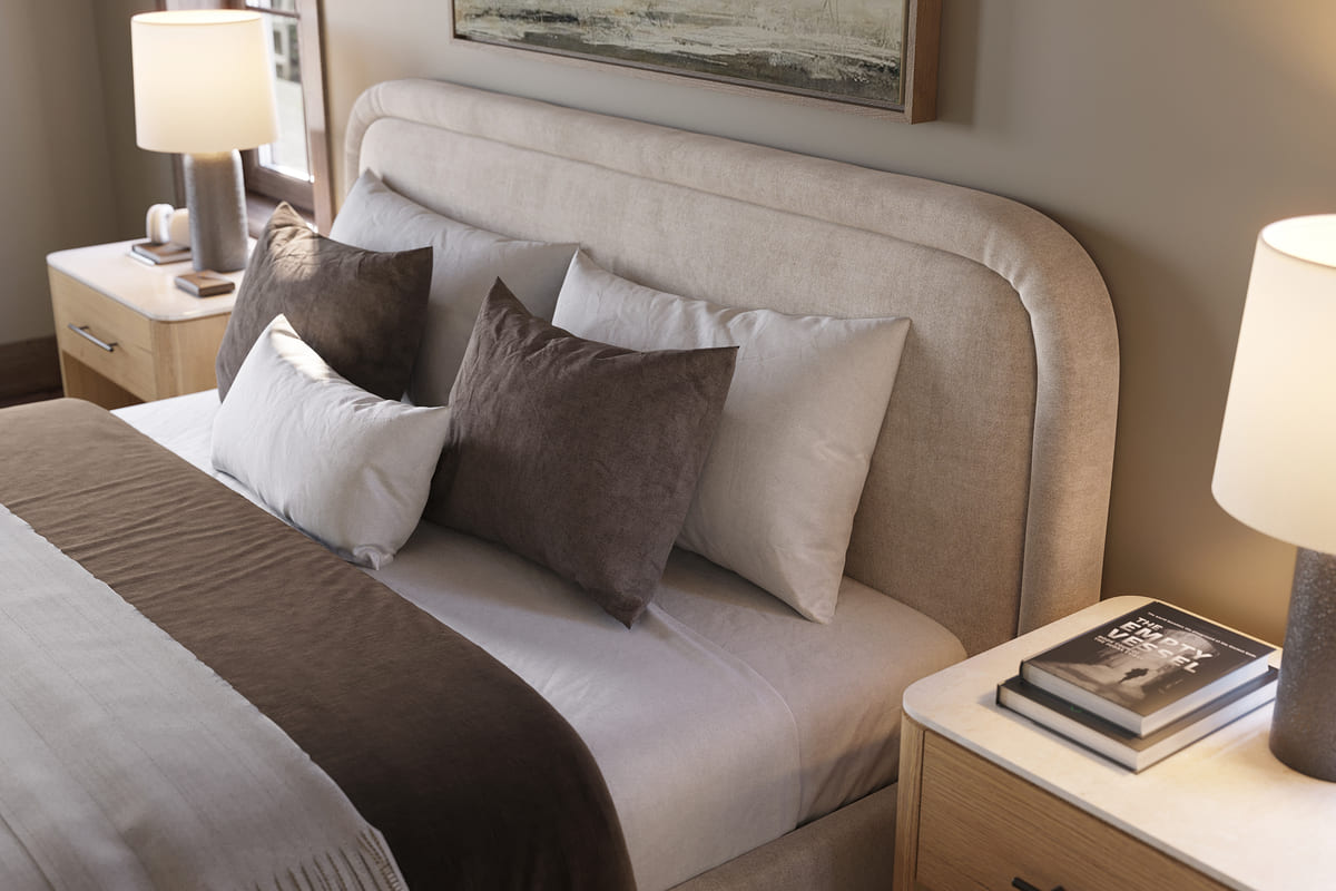 Ivery Bed - Round Headboard - detail view 8