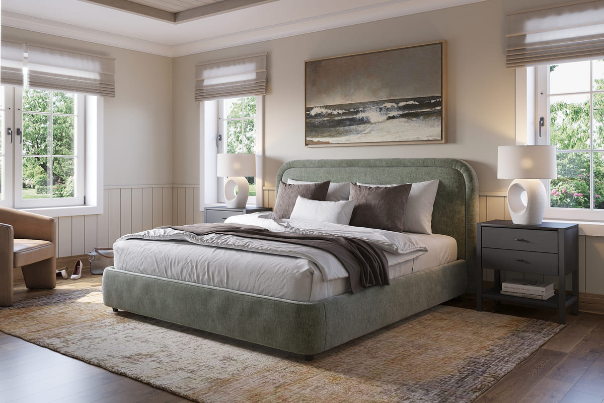 Ivery Bed - Round Headboard - detail view 47