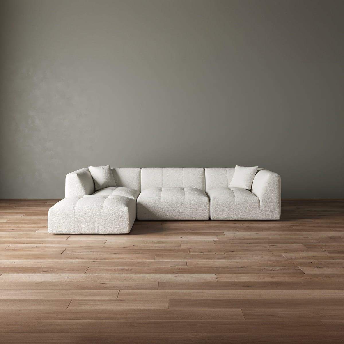 Moda 3 - Pc Modular Sofa with Ottoman - detail view 3