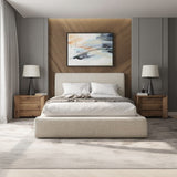 Noelle Storage Bed - Lift - Up Storage - Linen Fabric