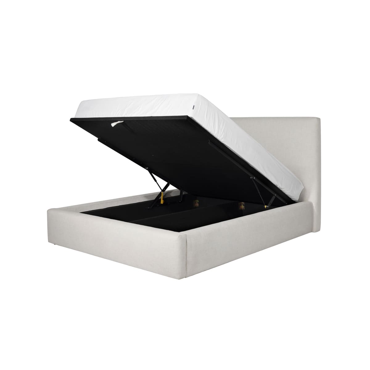 Noelle Storage Bed - Lift - Up Storage - Linen Fabric - detail view 7