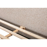 Oliver Bed - Curved Boucle Upholstered