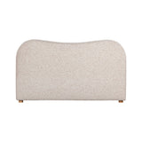Oliver Bed - Curved Boucle Upholstered