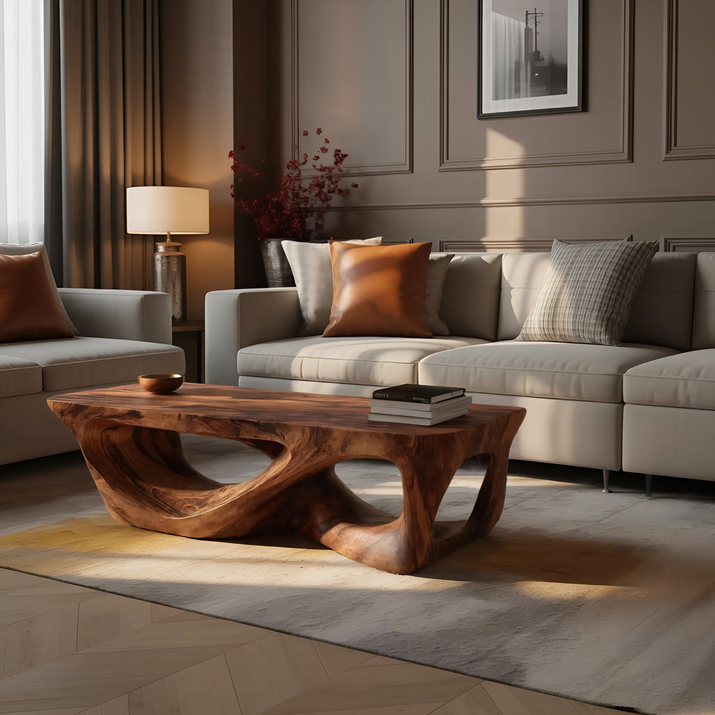Minimal Coffee Table for Living Room Interiors - alternate view