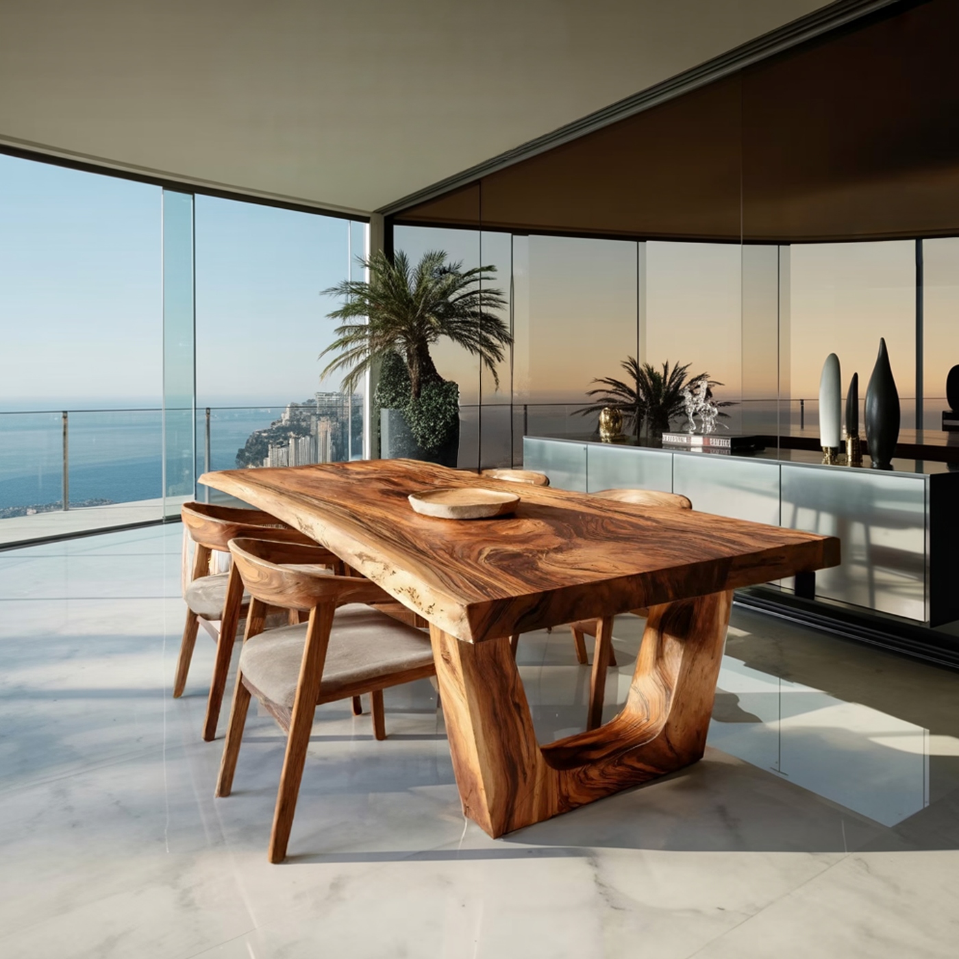 Minimalist Dining Table with Sleek Look for Dining Room - detail view 3