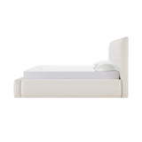 Quinky Bed - Linen Padded Headboard Bed