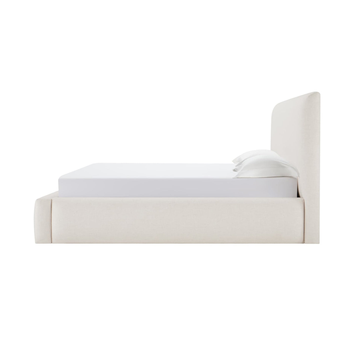 Quinky Bed - Linen Padded Headboard Bed - detail view 7