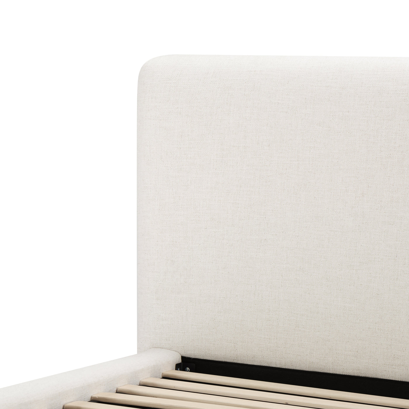 Quinky Bed - Linen Padded Headboard Bed - detail view 9