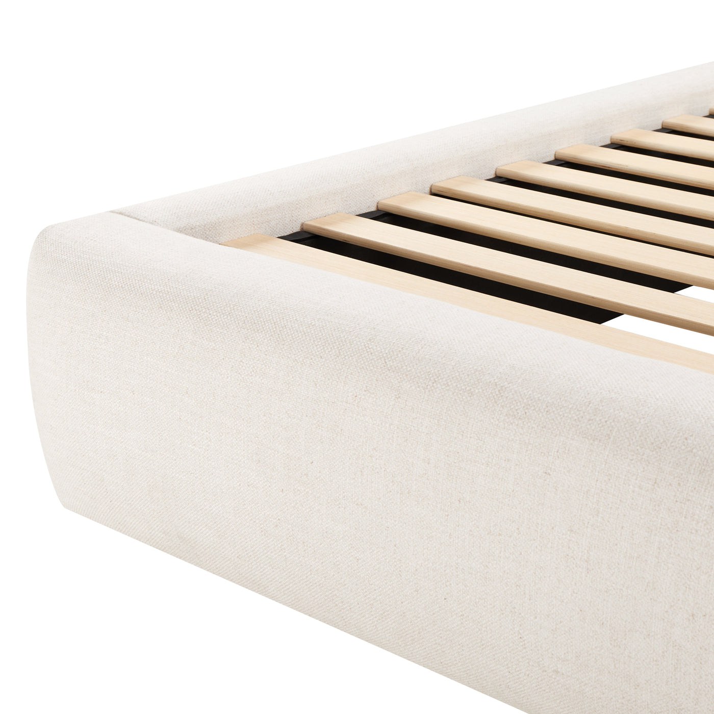 Quinky Bed - Linen Padded Headboard Bed - detail view 5