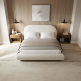 Solana Bed - Curved Boucle Modern
