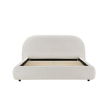 Solana Bed - Curved Boucle Modern