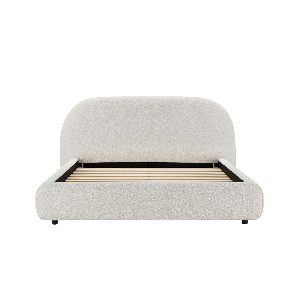 Solana Bed - Curved Boucle Modern - detail view 8