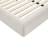 Solana Bed - Curved Boucle Modern