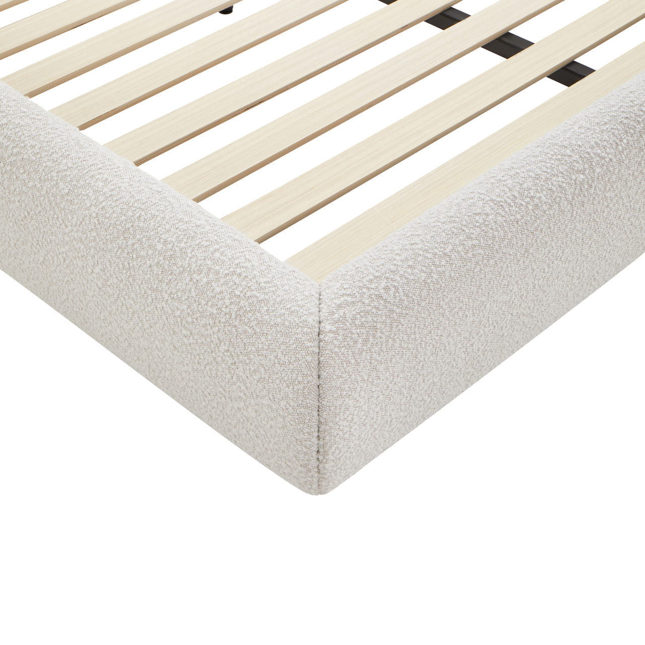 Solana Bed - Curved Boucle Modern - detail view 14