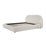 Solana Bed - Curved Boucle Modern