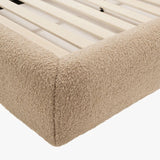 Solana Bed - Curved Boucle Modern