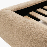 Solana Bed - Curved Boucle Modern