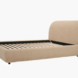 Solana Bed - Curved Boucle Modern