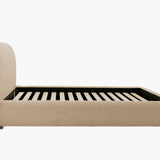 Solana Bed - Curved Boucle Modern