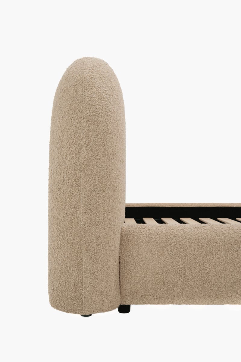 Solana Bed - Curved Boucle Modern - detail view 59