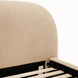 Solana Bed - Curved Boucle Modern