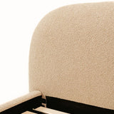 Solana Bed - Curved Boucle Modern