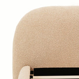 Solana Bed - Curved Boucle Modern