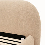 Solana Bed - Curved Boucle Modern
