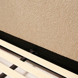 Solana Bed - Curved Boucle Modern