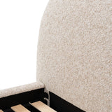 Solana Bed - Curved Boucle Modern