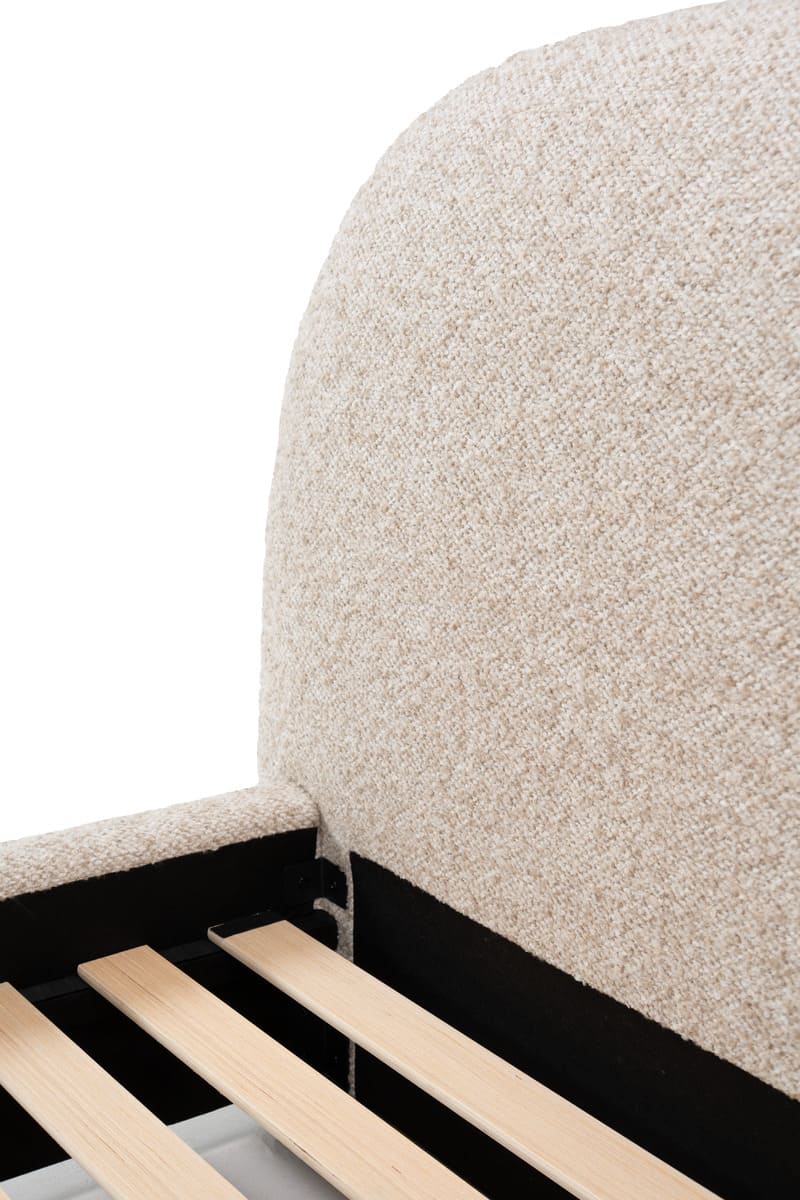 Solana Bed - Curved Boucle Modern - detail view 30