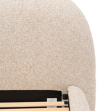 Solana Bed - Curved Boucle Modern