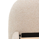 Solana Bed - Curved Boucle Modern