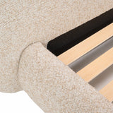 Solana Bed - Curved Boucle Modern