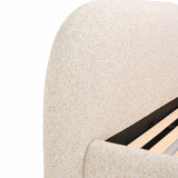 Solana Bed - Curved Boucle Modern
