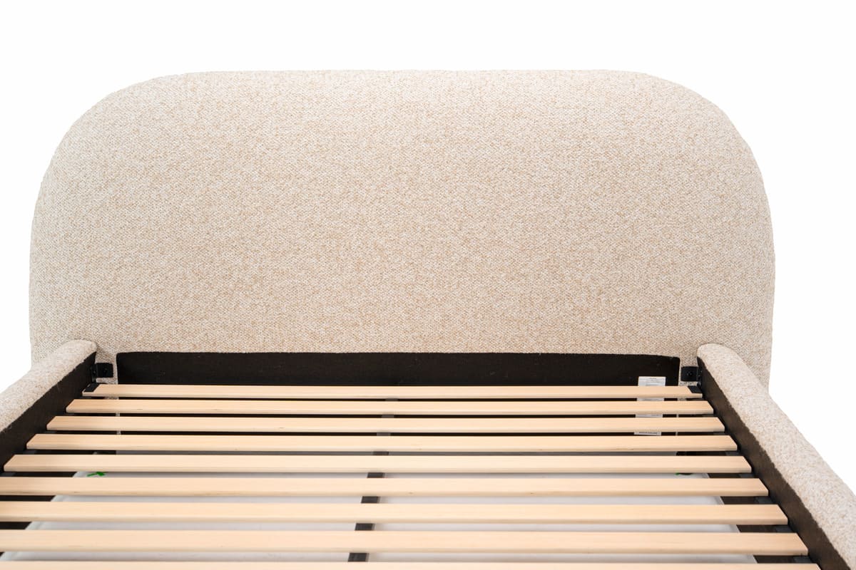 Solana Bed - Curved Boucle Modern - detail view 36
