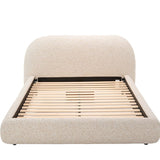 Solana Bed - Curved Boucle Modern